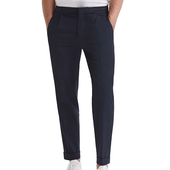 REISS Brighton Relaxed Fit Pleated Pants